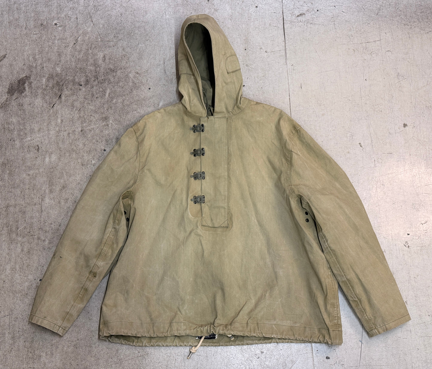 USN Foul Weather Rubberized Parka Large 1940年代