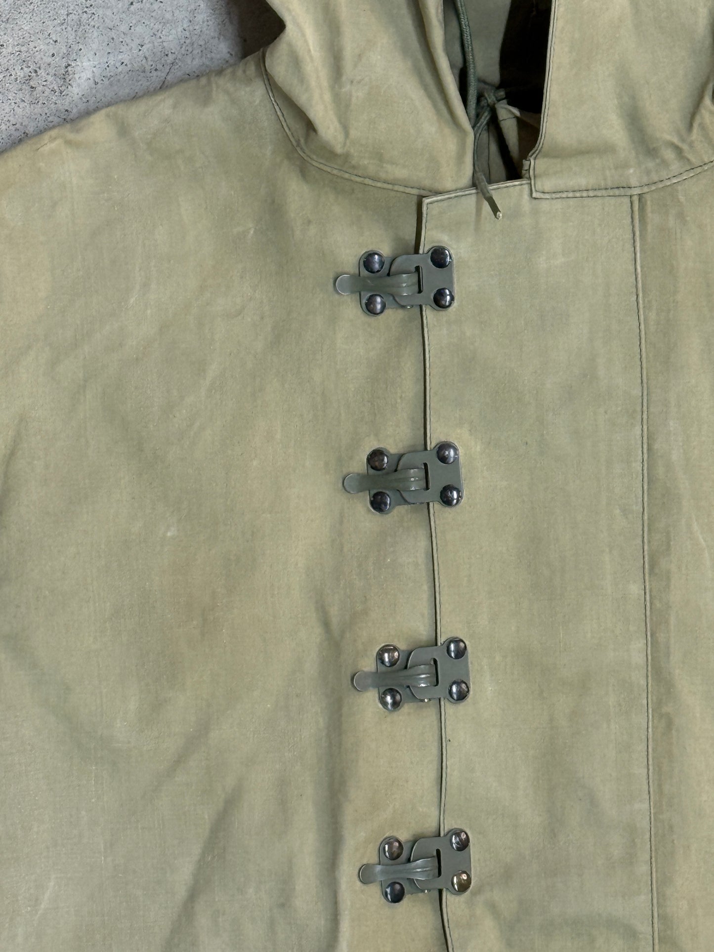 USN Foul Weather Rubberized Parka Large 1940年代