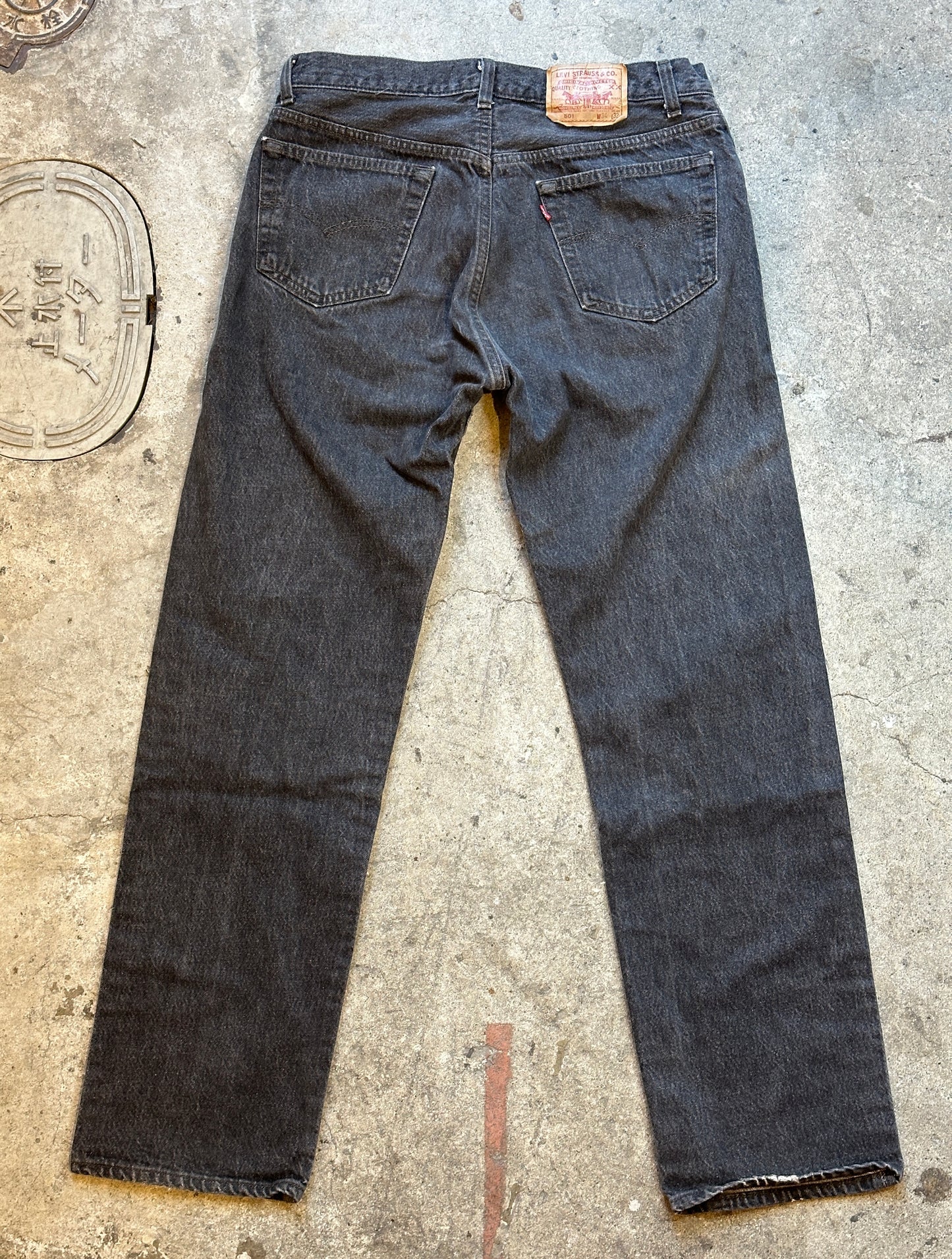 Levi's 501-0658 先染めブラック W34 L32 1989年